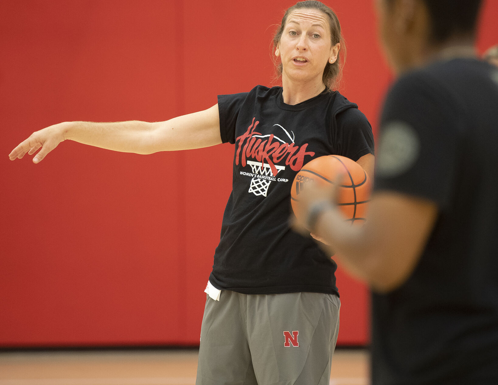 NU women's basketball practice, 6.16